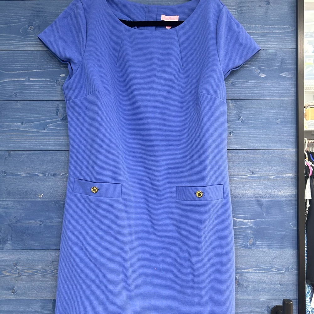 Layton Shift Iris Blue Lily Pulitzer Mini Dress